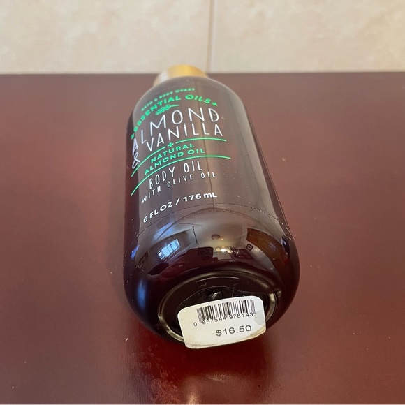 NEW BATH & BODY WORKS ALMOND & VANILLA BODY OIL Nourishing Moisturizer Oil 6 oz - Picture 5 of 5